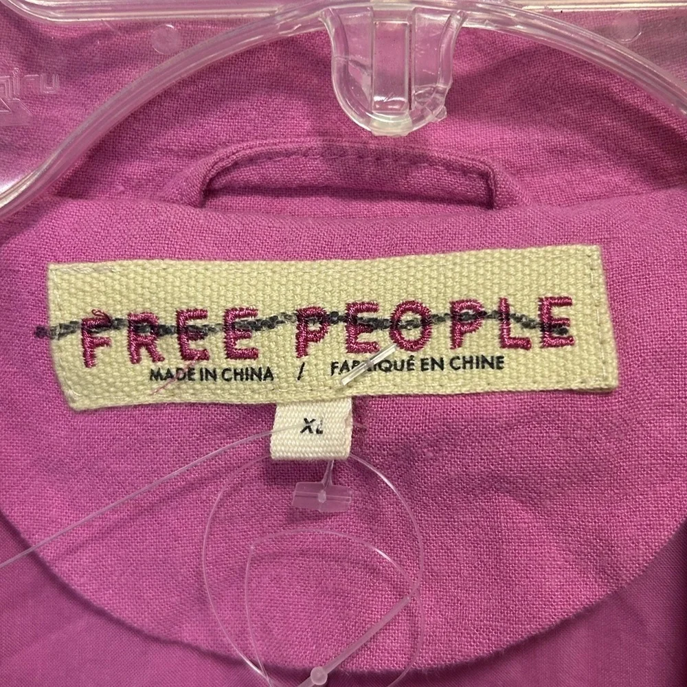 Free People Vibrant Pink Blazer(NWOT)